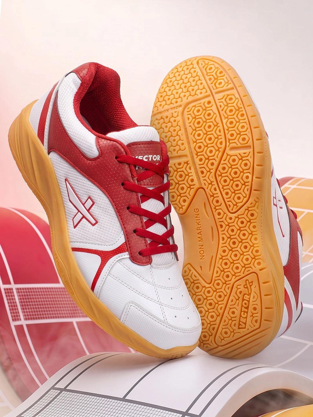 Buy VECTOR X Ranger Court Shoe Synthetic Mesh Upper Rubber Sole Badminton Shoes - - Footwear for Men