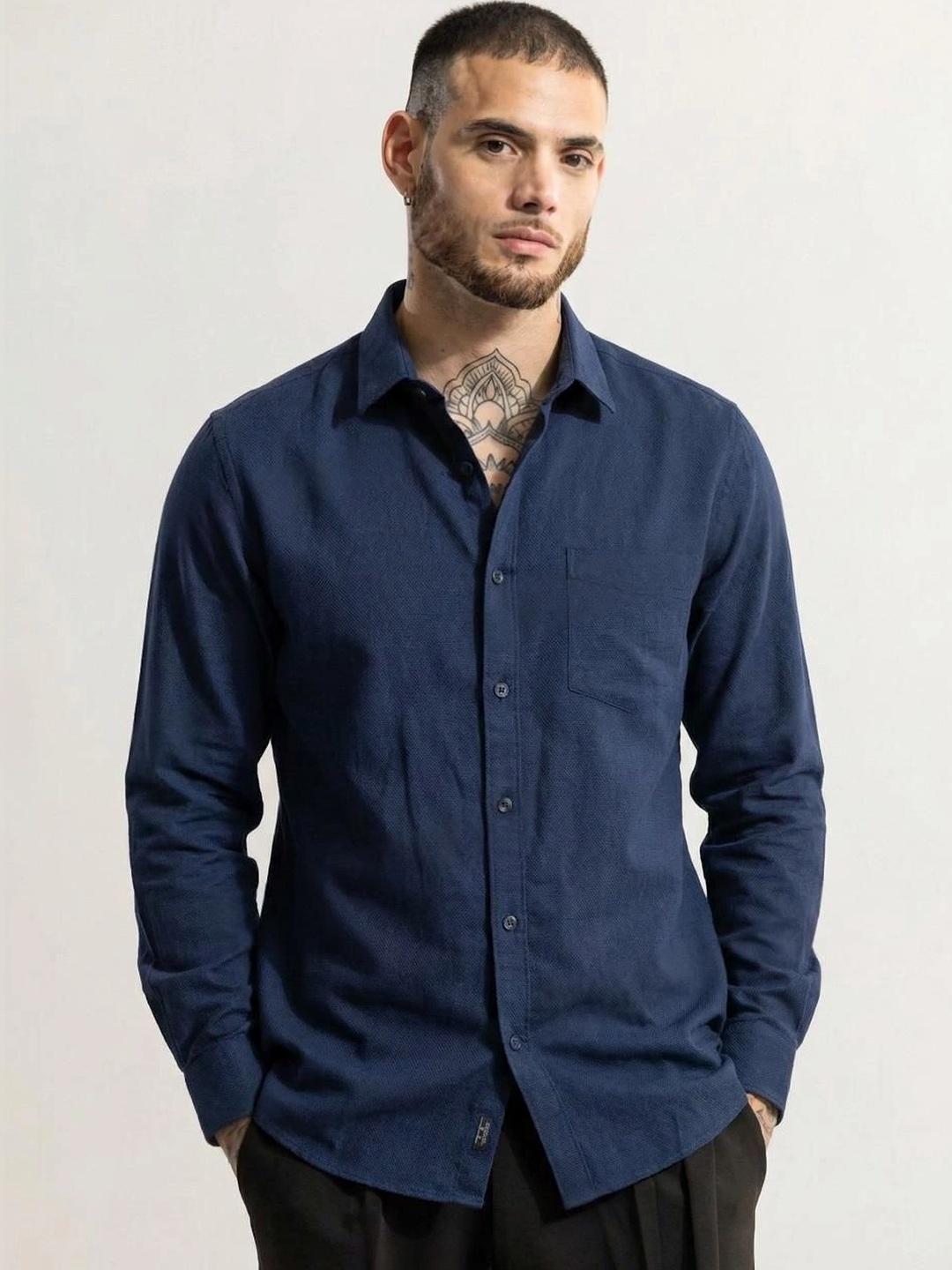 NEW-18 Men Standard Casual Shirt