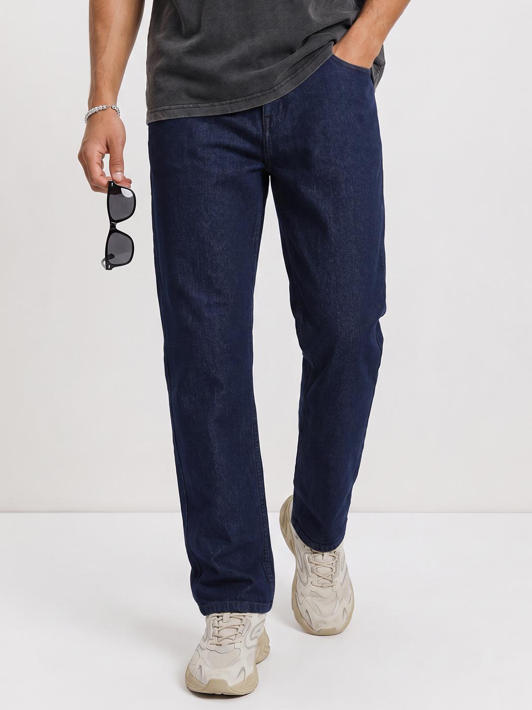 Roadster Men Straight Fit Stretchable Jeans