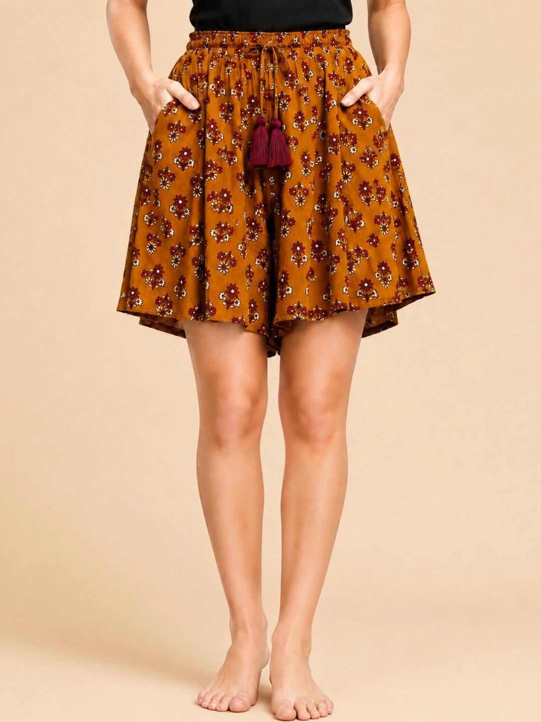 Buy BStories Women High Rise Printed Lounge Shorts -  - Apparel for Women