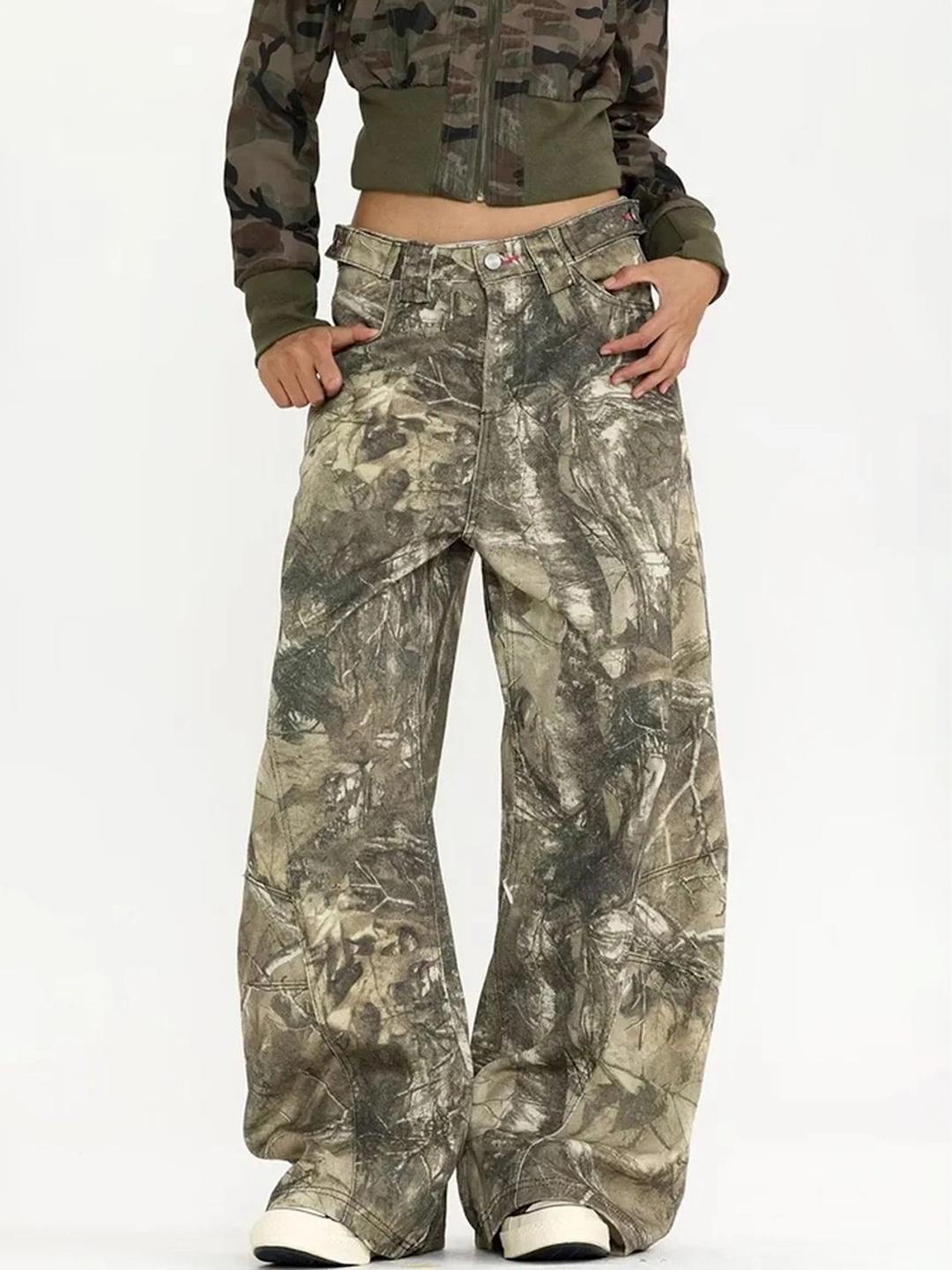 LULU & SKY Women Camouflage Printed Trousers