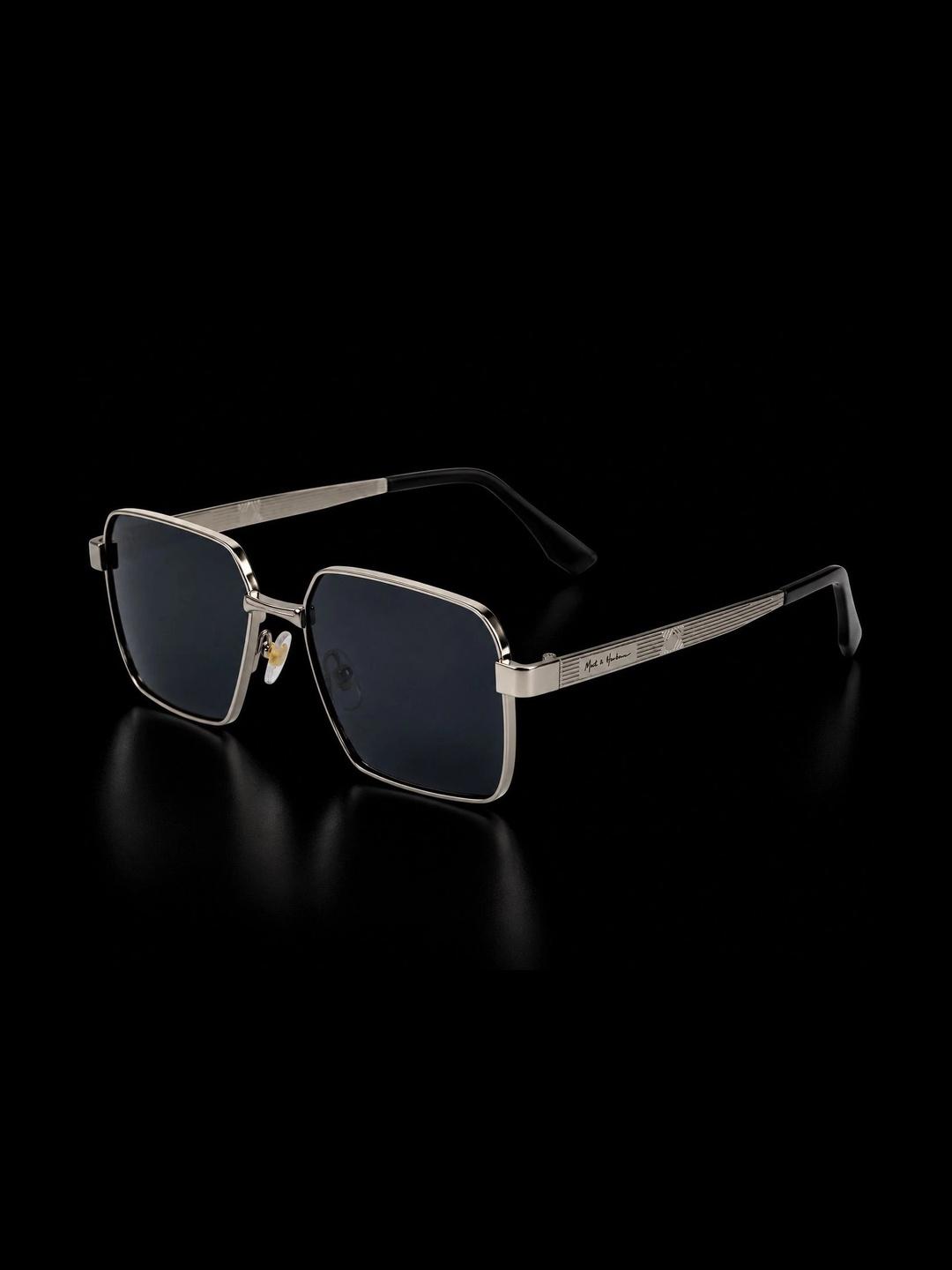 Mast & Harbour Men Black Lens Square Sunglasses - Image 1