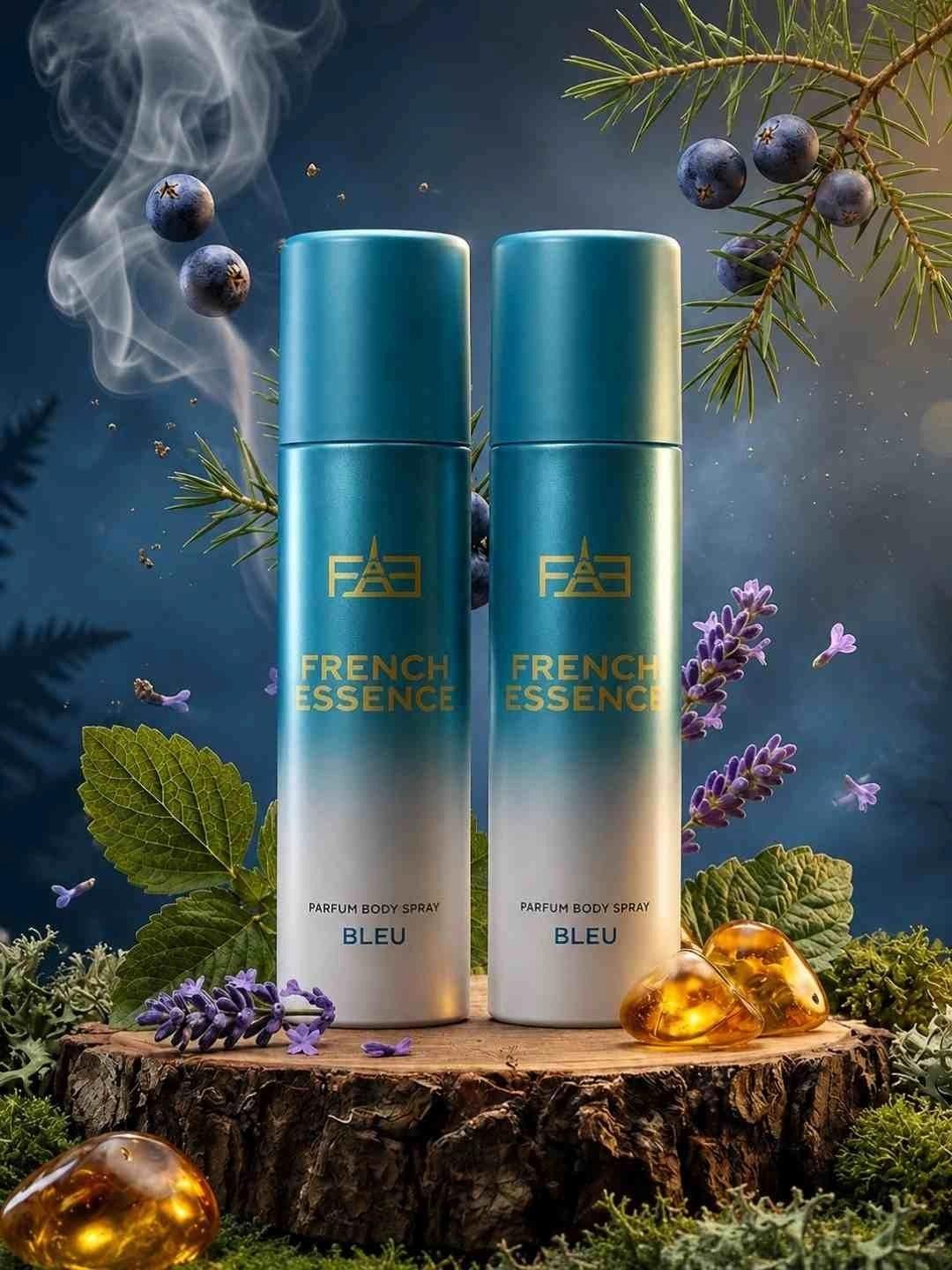 Buy FRENCH ESSENCE Men Set Of 2 Bleu No Gas Deodorants   120ml Each -  - Personal Care for Men