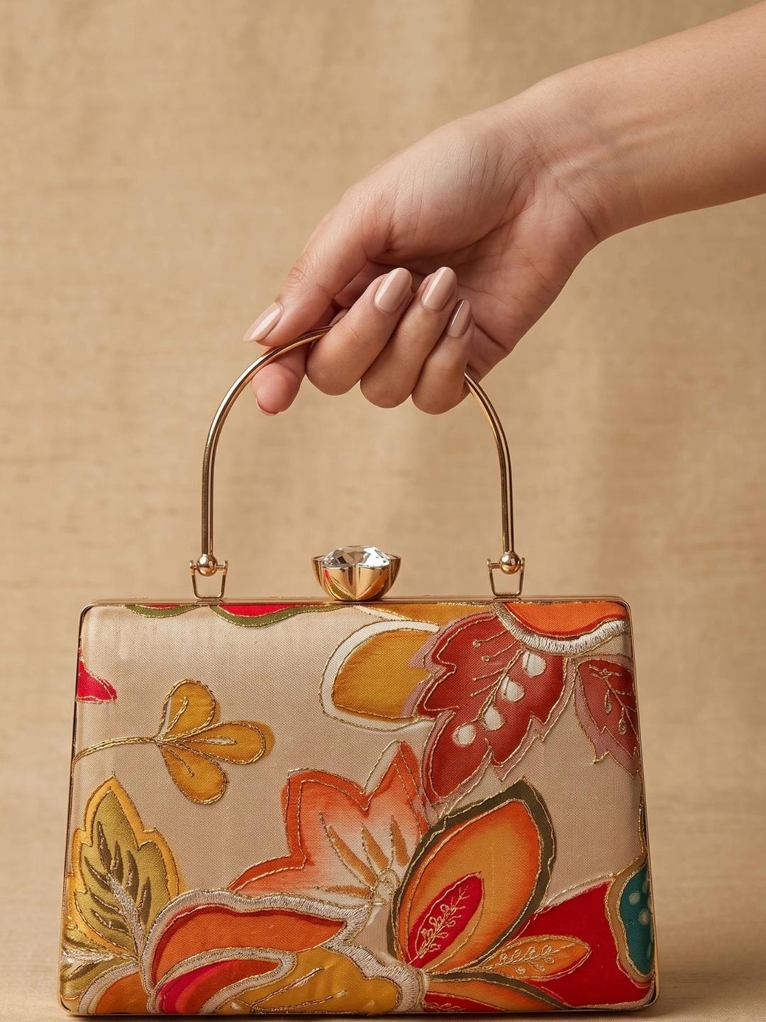 Buy Anouk Embroidered Embellished Box Clutch - - Accessories for Women
