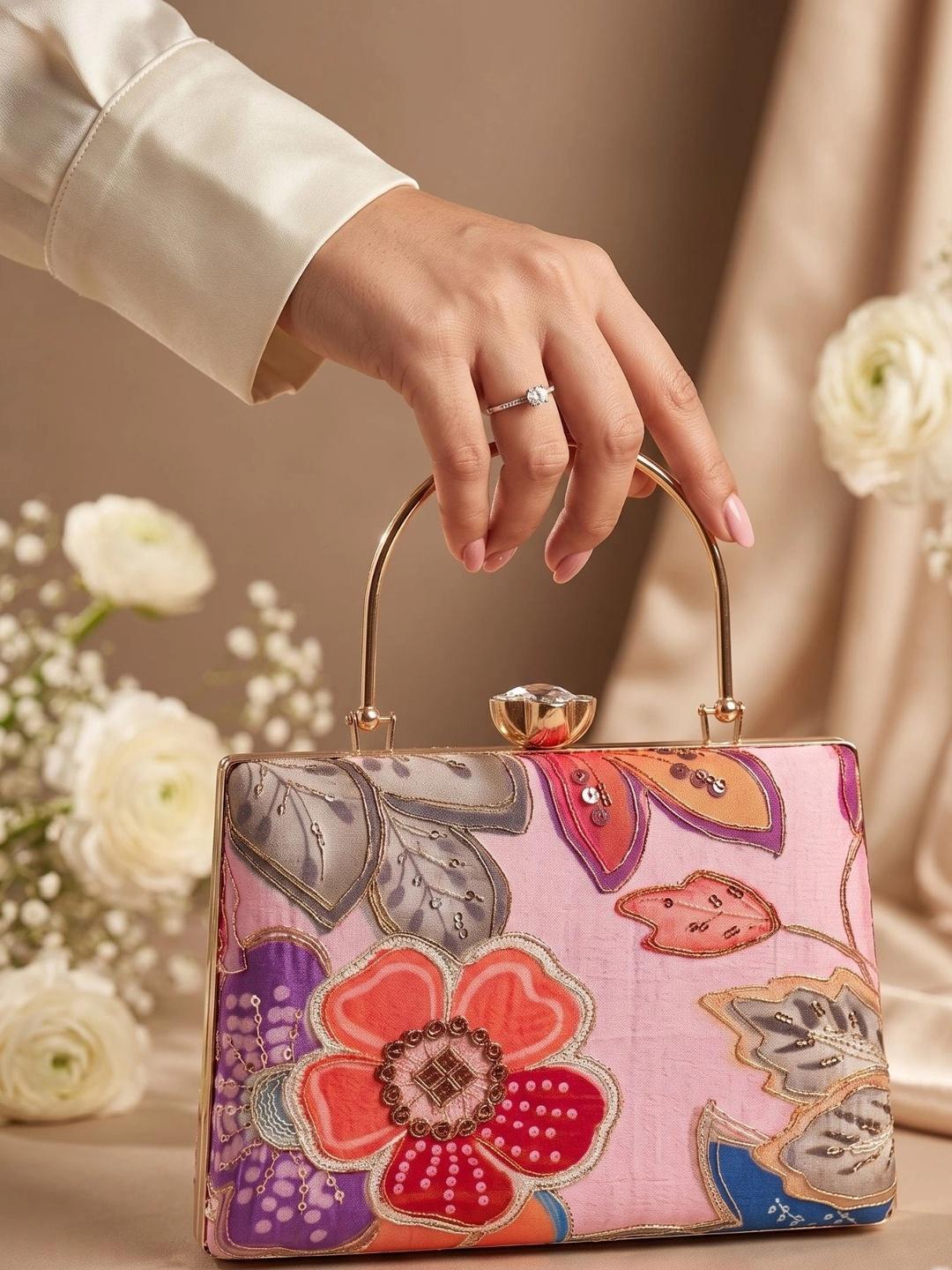 Buy Anouk Embroidered Embellished Box Clutch - - Accessories for Women