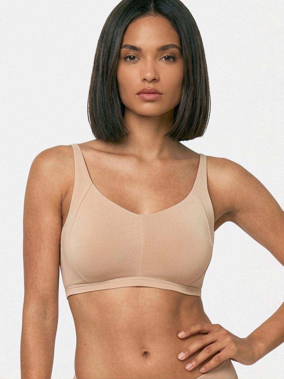 Buy Enamor Intellifresh Eco Antimicrobial Cotton Minimizer Bra A058 - - Apparel for Women
