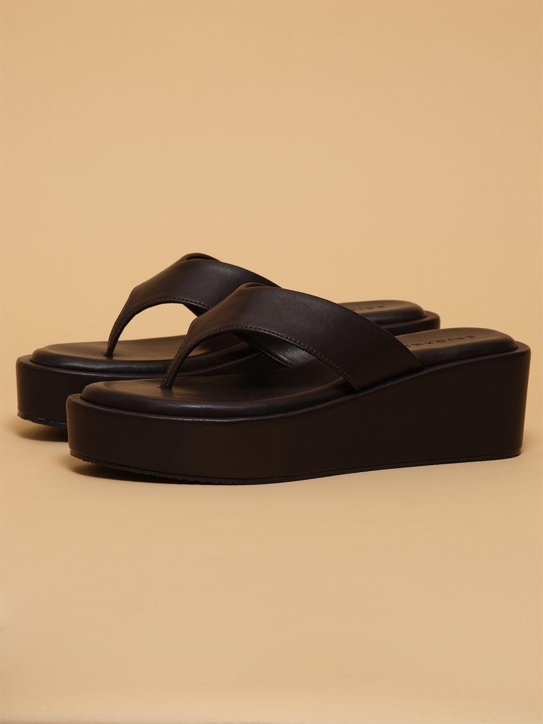ERIDANI Christina Women Open Toe Thong Wedges