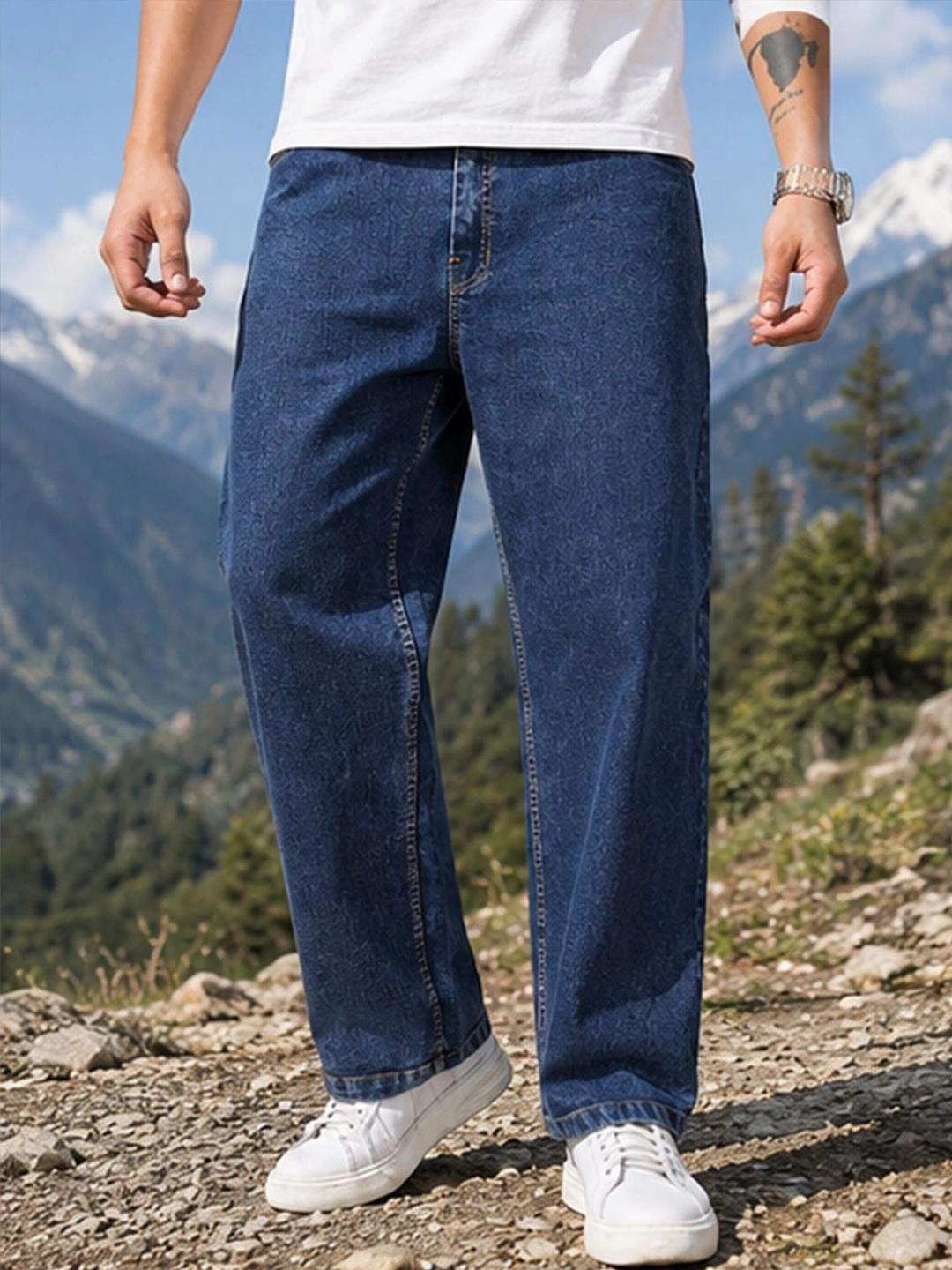 MONTREZ Men Straight Fit Mid-Rise Jeans - Image 1