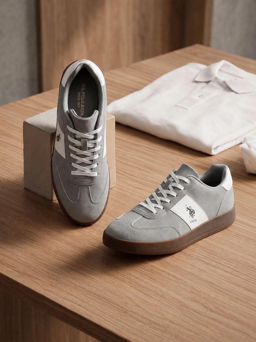 U.S. Polo Assn. Men SKYLAR 2.0 Grey Sneakers