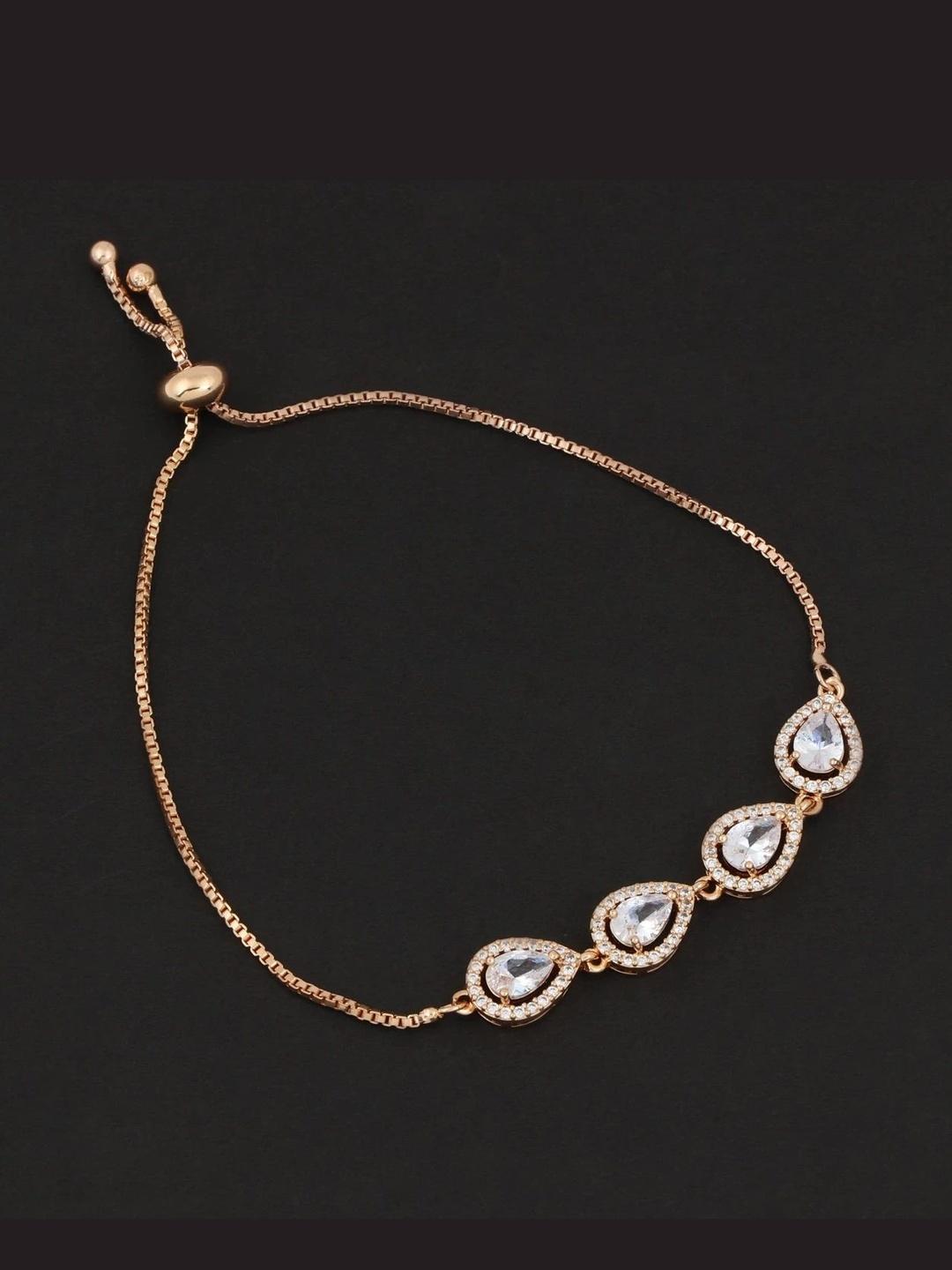 V.b. Rose Frame Buy Ritih Women Rose Gold Plated Bracelet - Bracelet for Women 45758000 ...