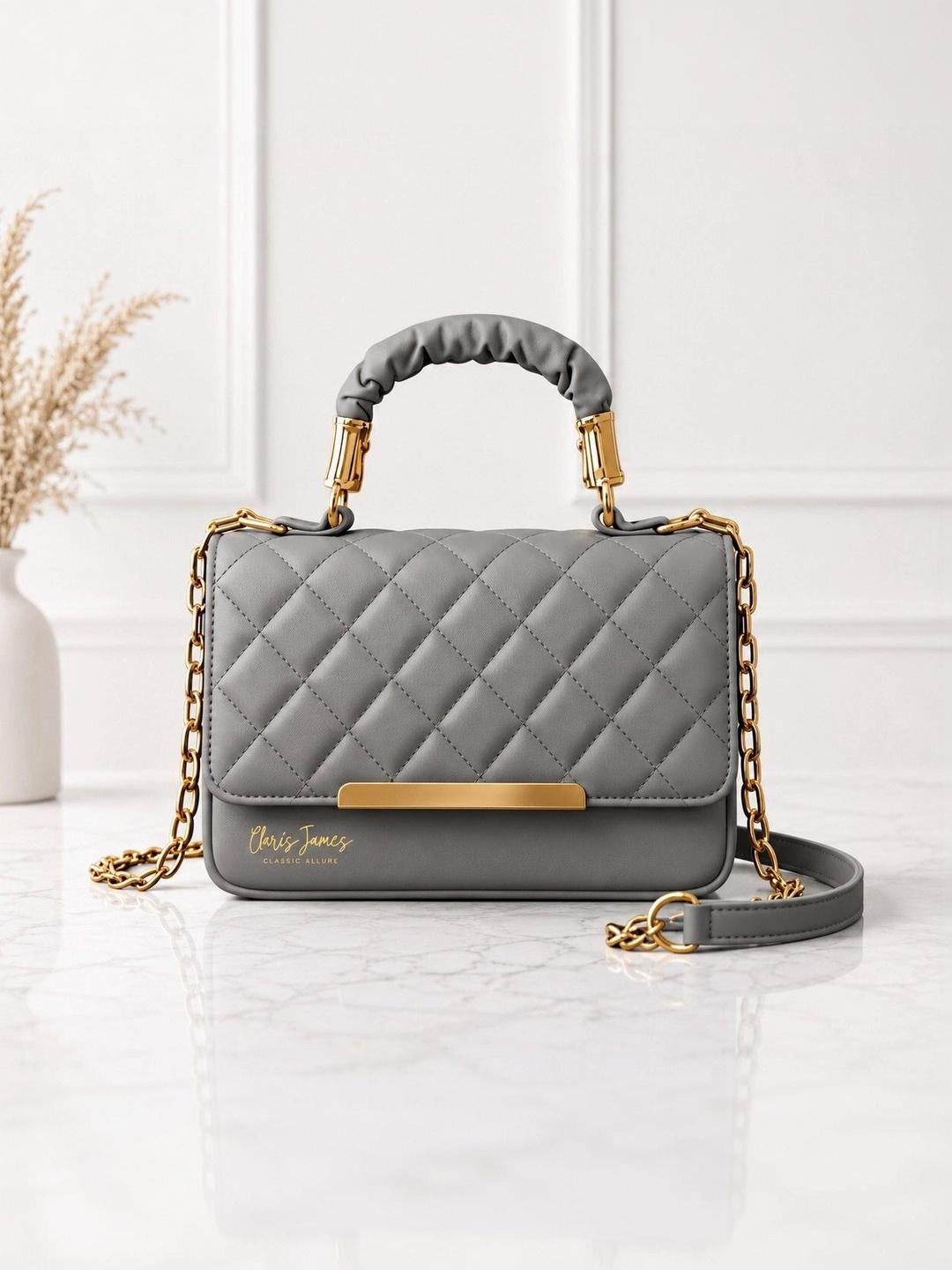 Buy CLARIS JAMES Textured PU Sling Bag With Quilted -  - Accessories for Women