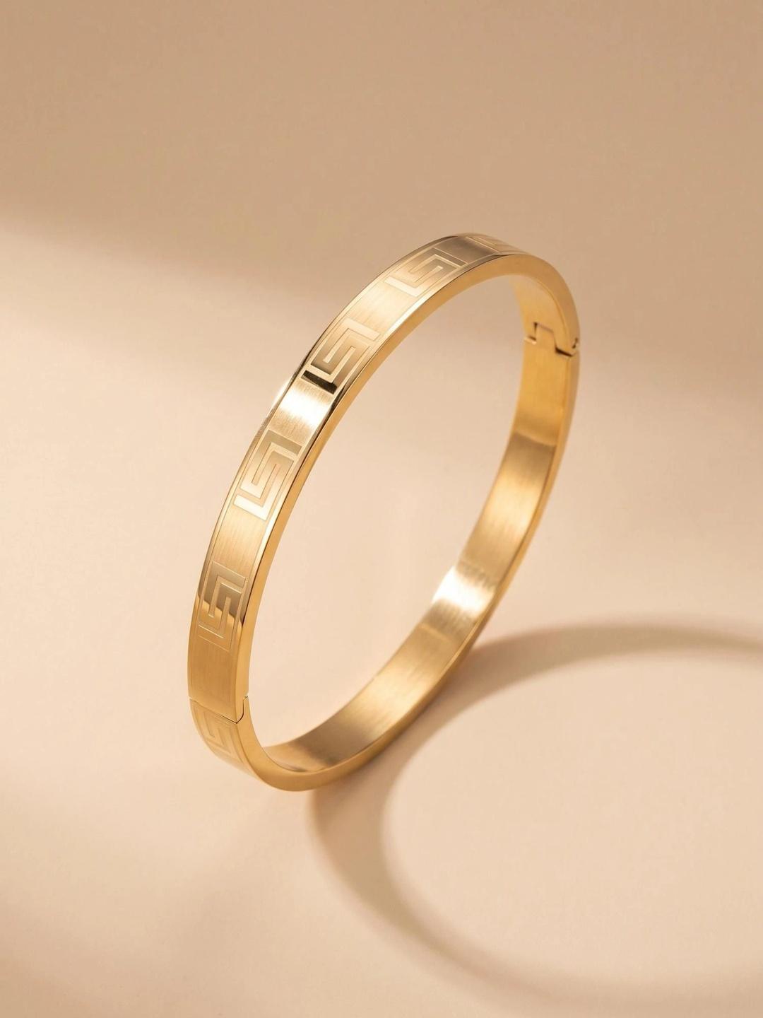Buy MYKI Gold Plated Kada Bracelet - - Accessories for Women
