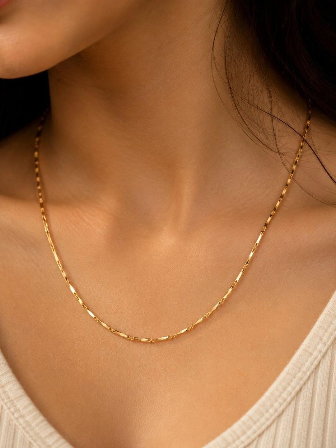 Buy Zeraki Jewels Brass Gold Plated Chain - - Accessories for Women