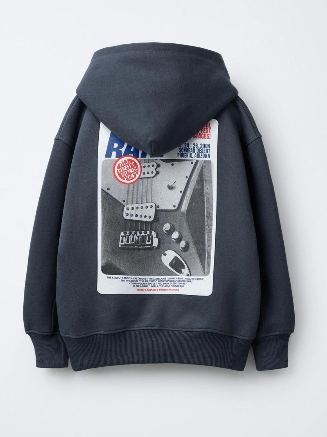 Alan Jones Boys Printed Hooded Sweatshirt - Image 1