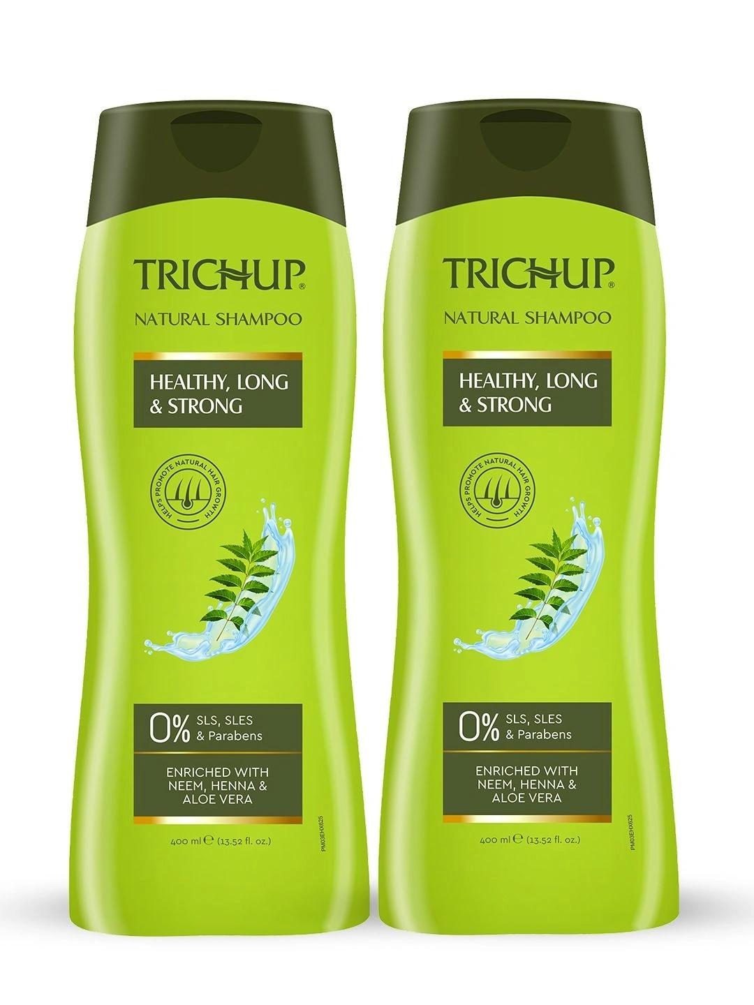 Buy TRICHUP Set Of 2 Healthy Long & Strong Natural Shampoo   400 Ml Each -  - Personal Care for Unisex