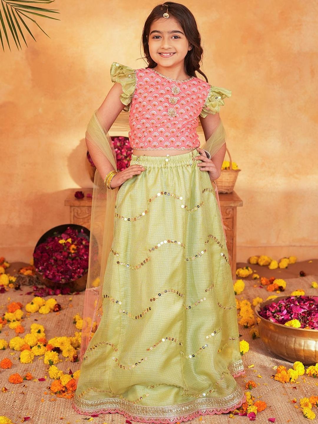 Peach Lehenga