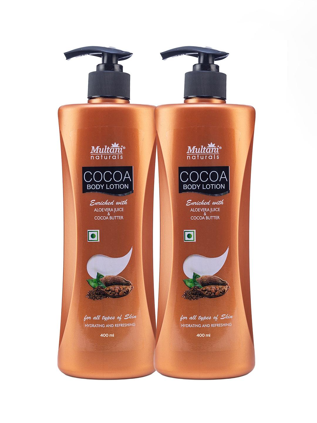 Buy Multani Set Of 2 Cocoa Body Lotion 400 Ml Each - - Personal Care for Unisex