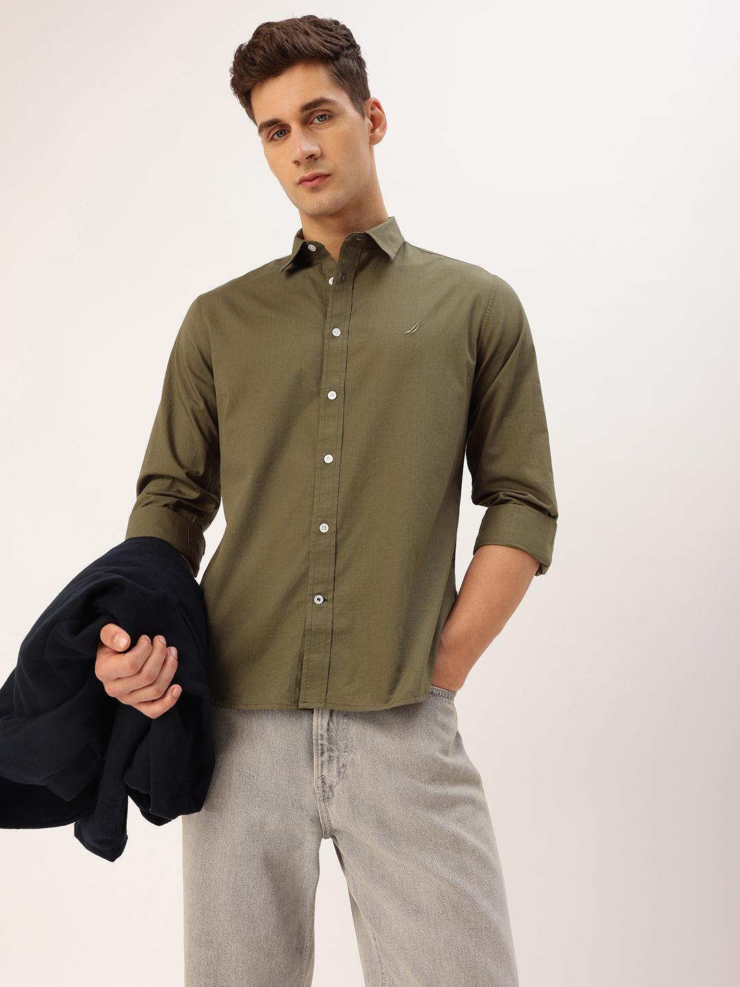 Nautica Slim Fit Pure Cotton Casual Shirt - Image 1