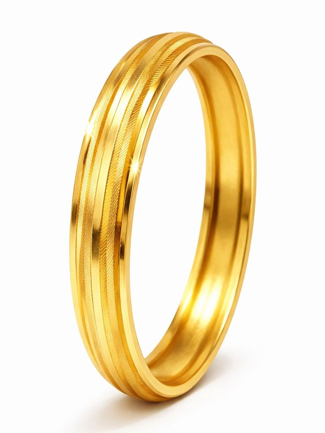 Buy Bodha Men Brass Handcrafted Gold Plated Kada Bracelet -  - Accessories for Men