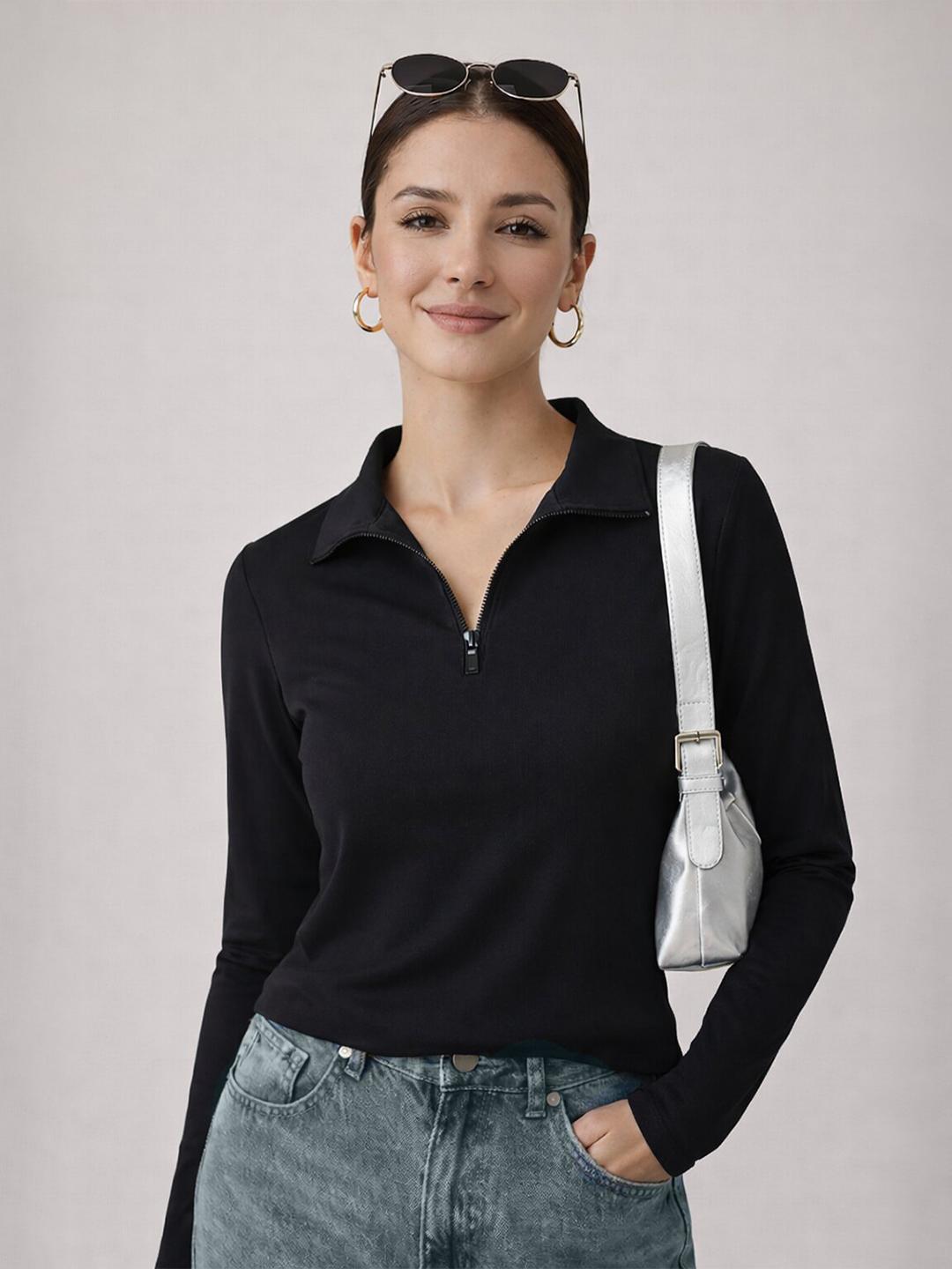 Buy The Dry State Women Polo Collar T Shirt - - Apparel for Women