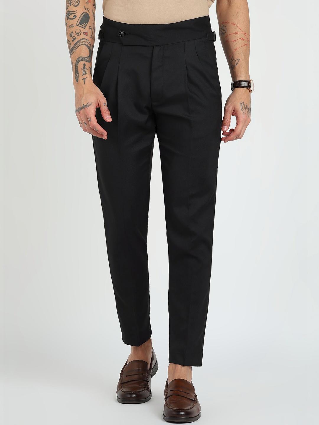 MANCREW Men Tailored Wrinkle Free Pleated Gurkha Pants
