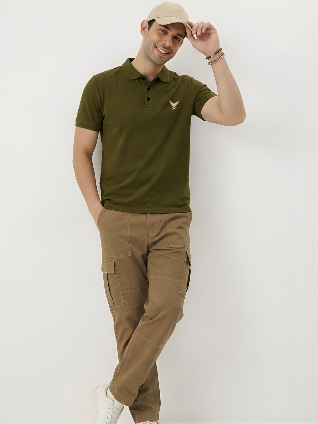 Buy AUSK Men Brand Logo Polo Collar T Shirt - Tshirts for Men 40099652 ...