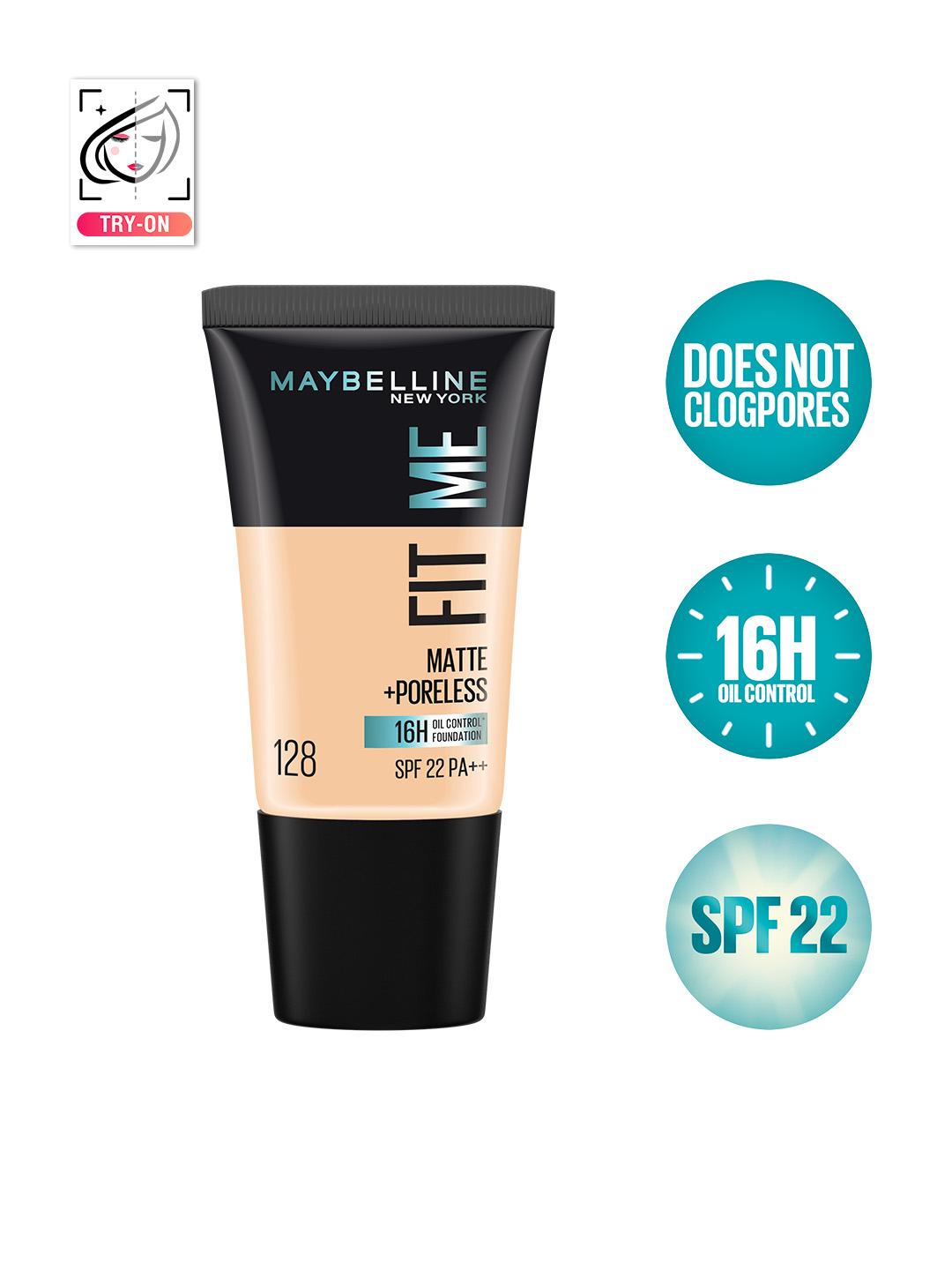 Buy Maybelline New York Fit Me Matte+Poreless Foundation 18 Ml Warm Nude 128 - - Personal Care for Women
