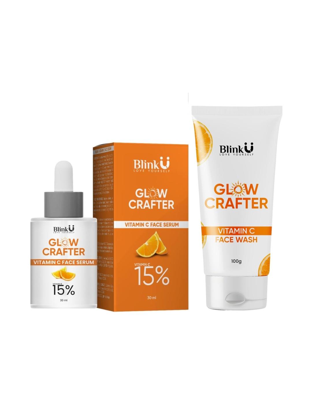 Blinku Set of 2 Vitamin C FaceSerum- 30 ml & FaceWash- 100 ml at ₹111 (90% Off) – Myntra