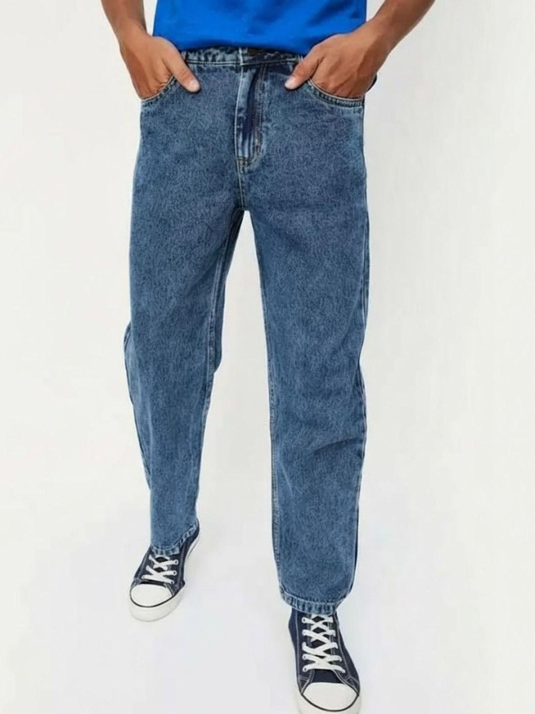 Buy BREXX Men Comfort Relaxed Fit Mid Rise Light Fade Stretchable Jeans ...