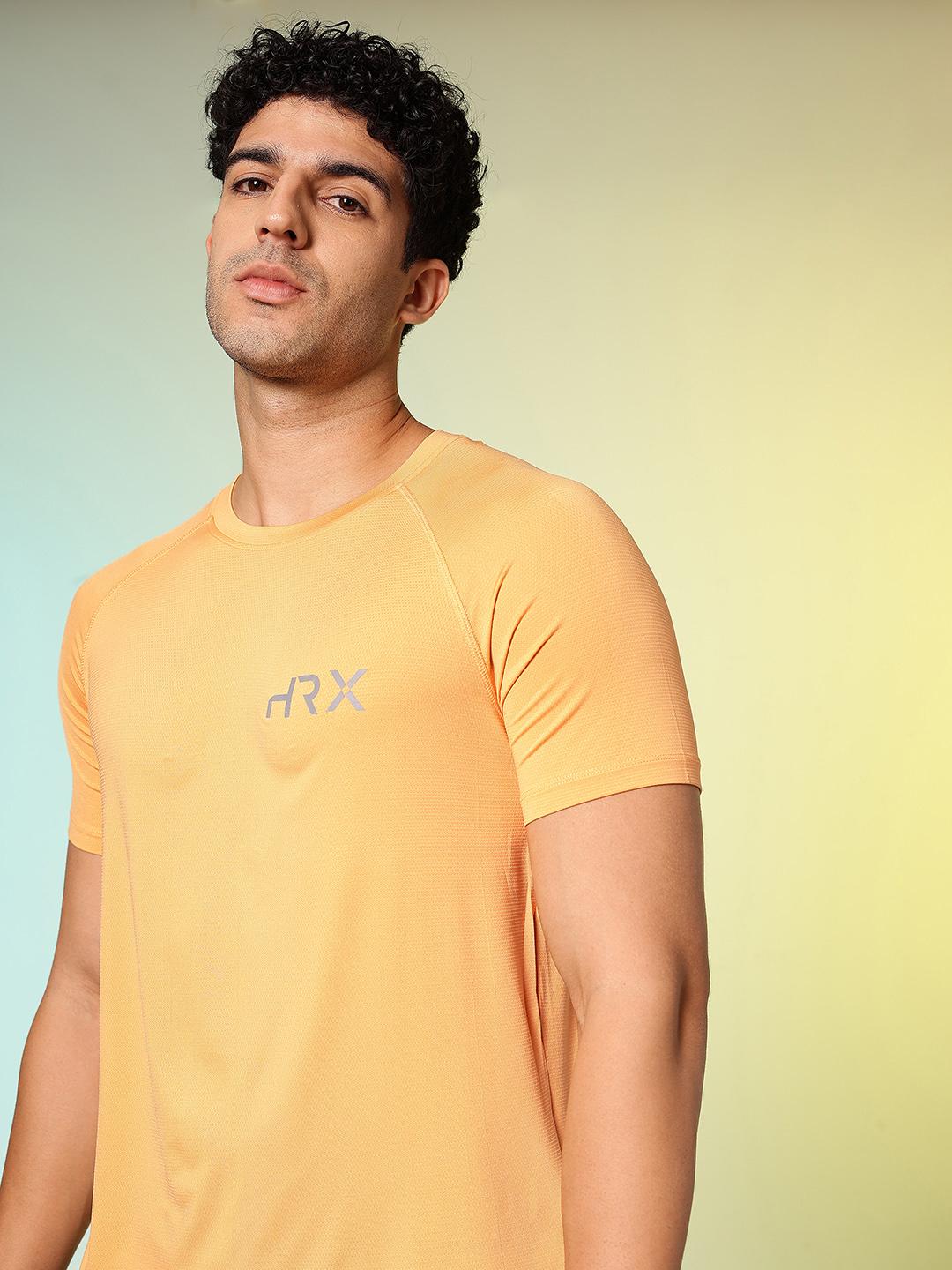 Buy HRX By Hrithik Roshan Brand Logo Printed Raglan Sleeves Rapid Dry ...