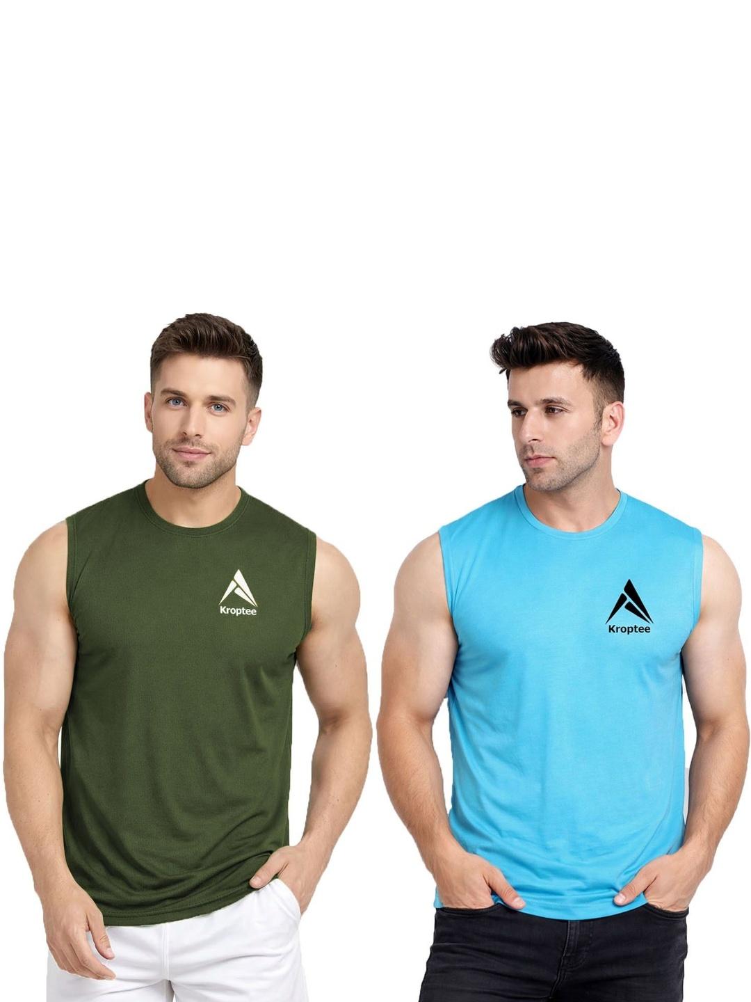 Buy Kroptee Pack Of 2 Assorted Gym Vest -  - Apparel for Men