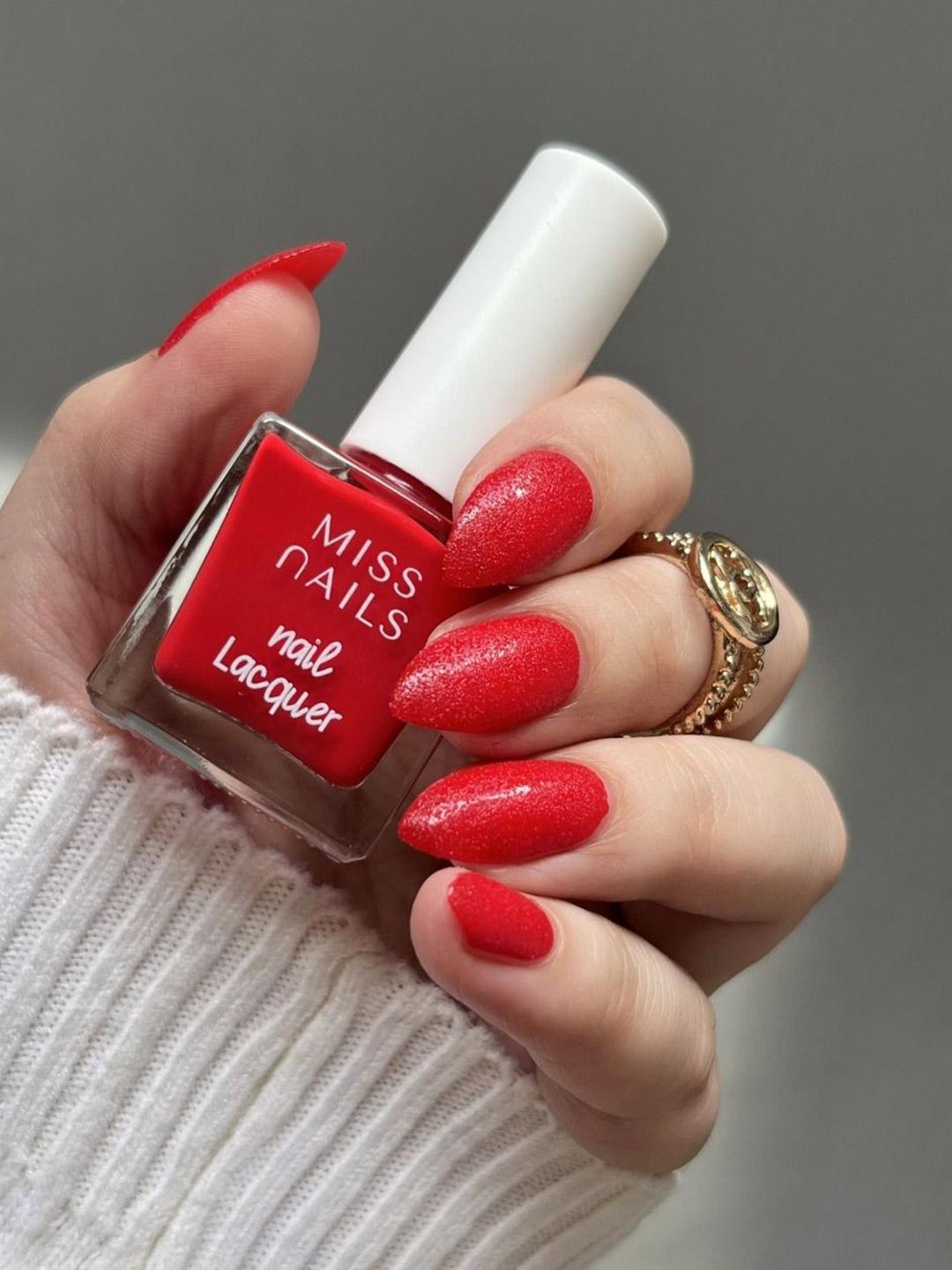 Buy MISS NAILS Nail Lacquer Long Lasting Nail Polish 8 Ml Cherry Red - - Personal Care for Women