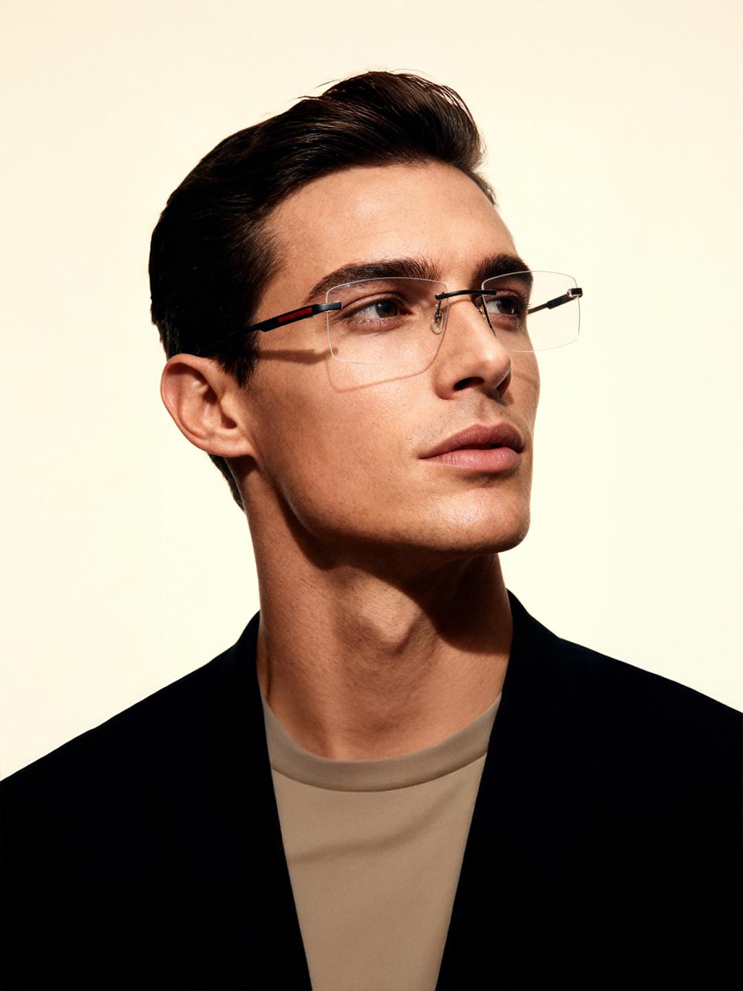Police Rimless Frame Buy Police Men Brown Rimless Square Frames VPL906K54627FR - Frames for ...