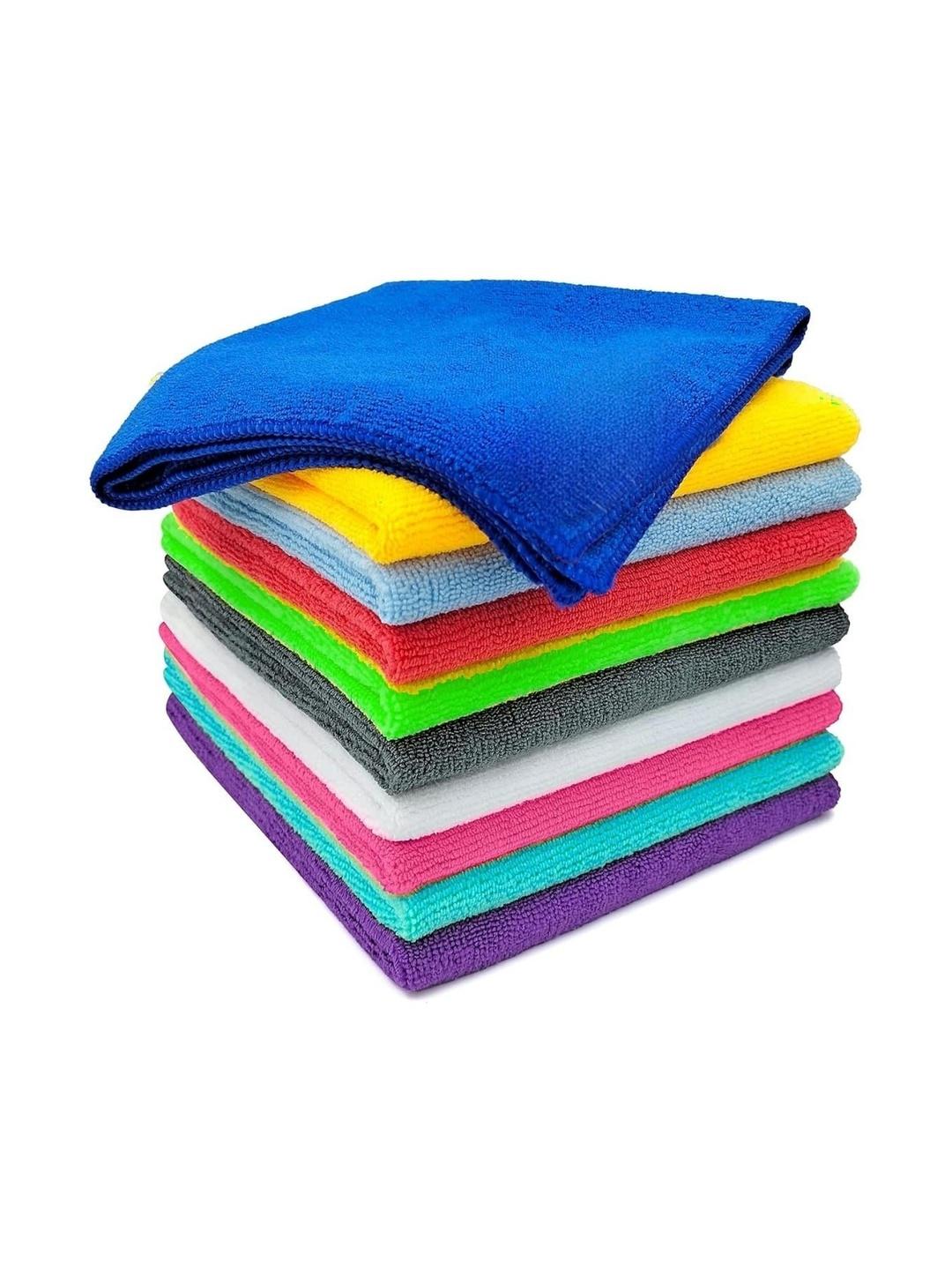 Buy Cotton Bolls Textiles 10 Pieces Microfiber 300 GSM Cleaning Cloth 40x40 Cm -  - Home for Unisex
