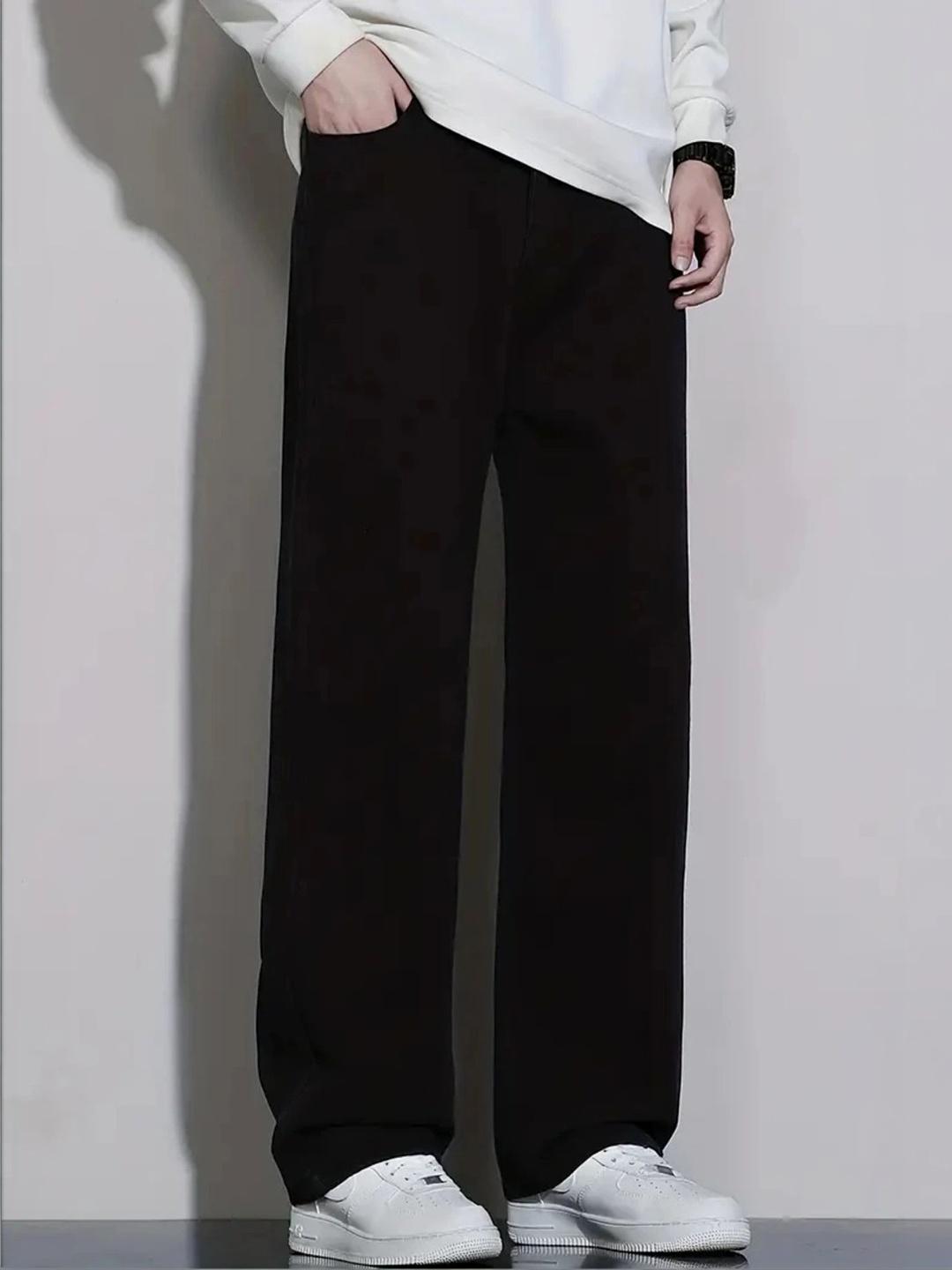 Buy BREXX Men Comfort Wide Leg Mid Rise Stretchable Jeans - Jeans for ...