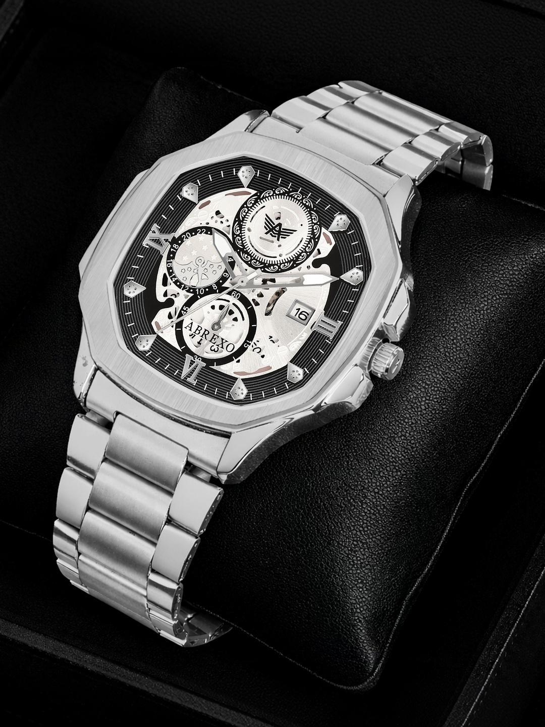 Abrexo Men Skeleton Dial Watch Abx8934