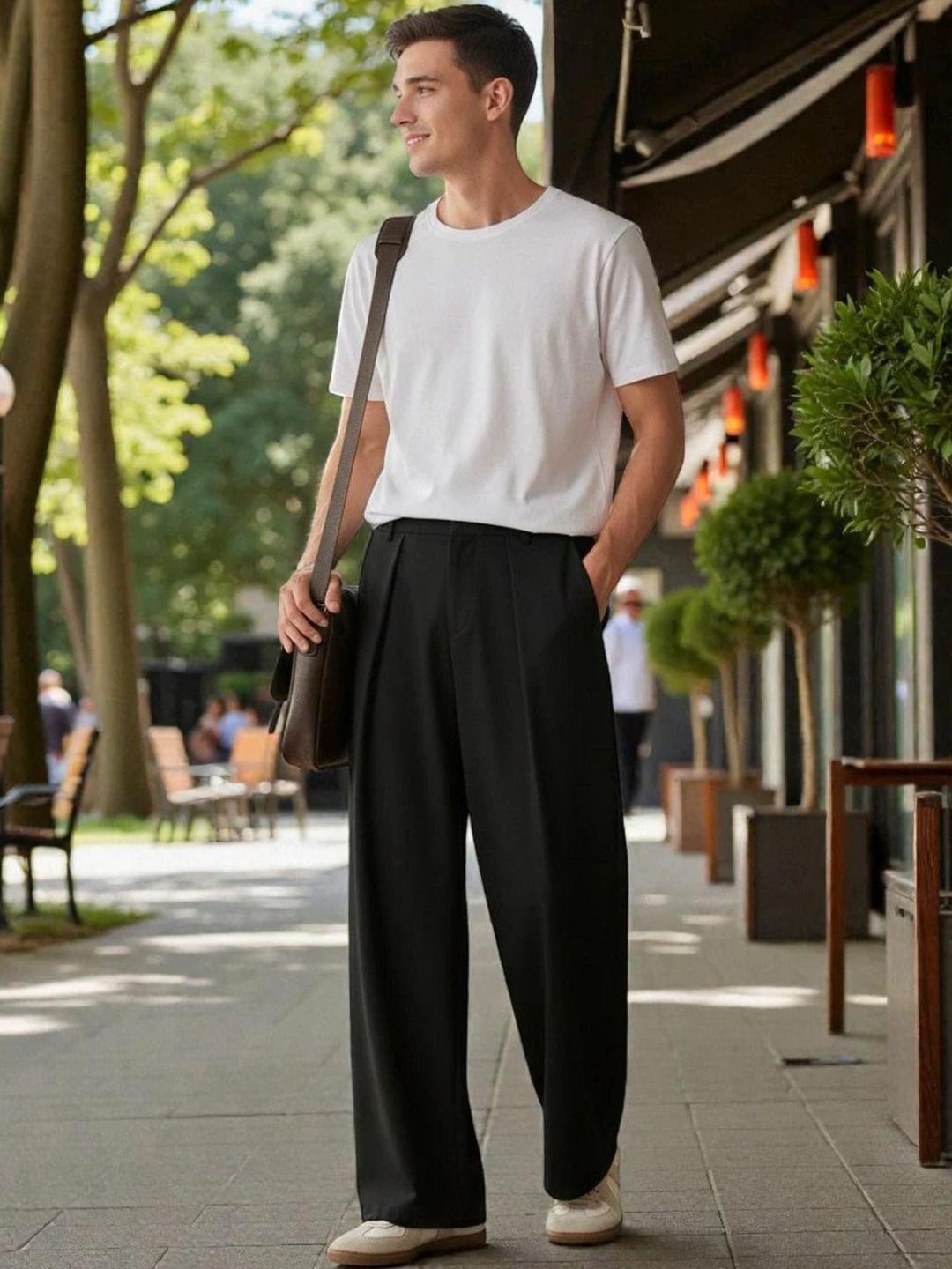 Stylecast X Kotty Men's Pleated Korean Trousers