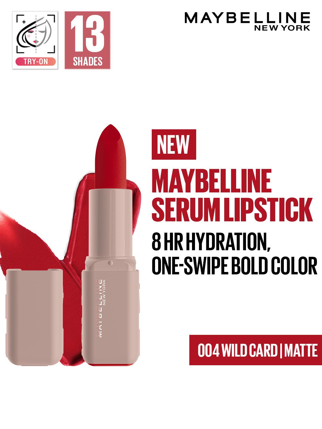 Maybelline Matte 8Hr Serum Lipstick - Wild Card 004 - Image 1