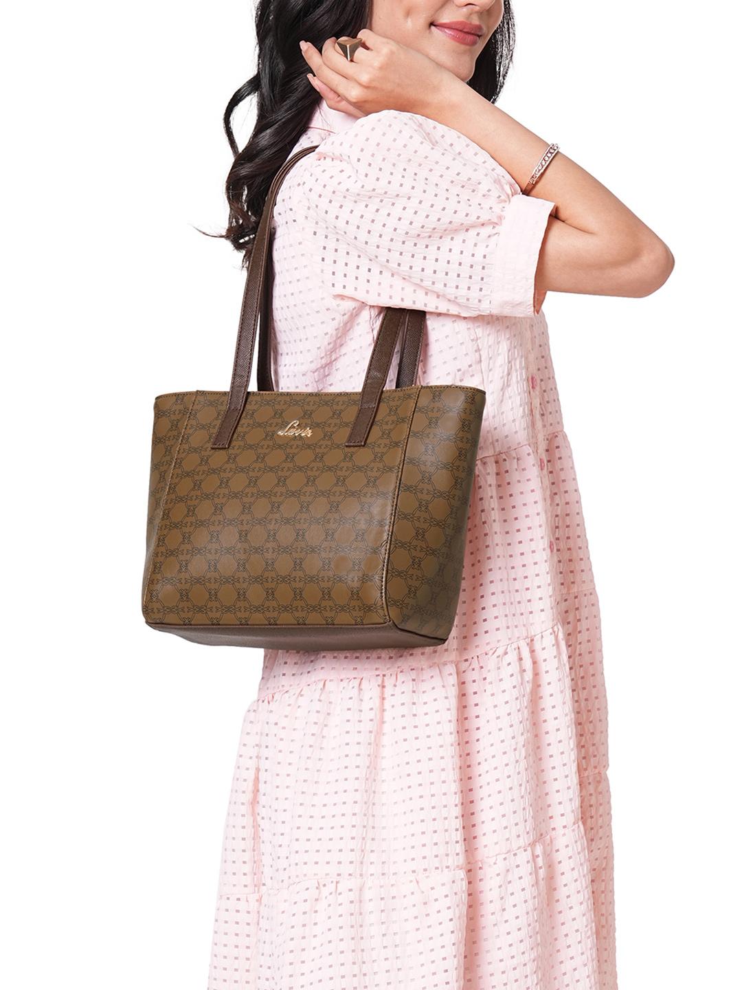 Buy Lavie Betula Brand Logo Synthetic Leather Laptop Compartment Medium Structured Tote Bag - - Accessories for Women