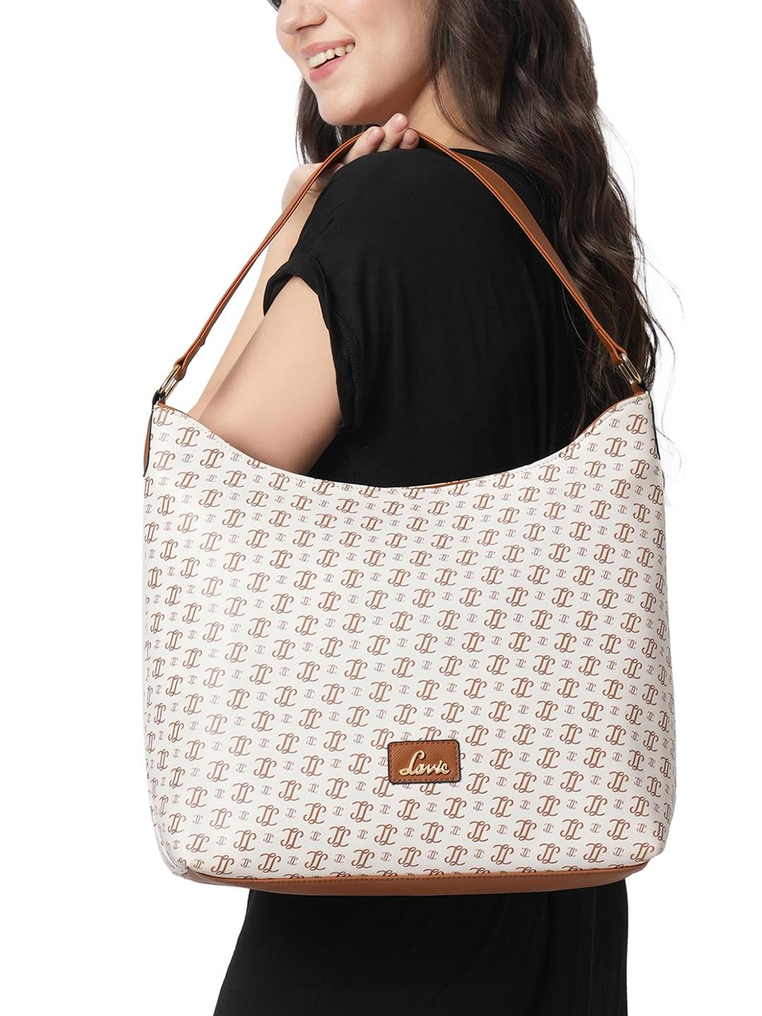Buy Lavie Printed Synthetic Leather Tablet Sleeve Oversized Structured Hobo Bag - - Accessories for Women
