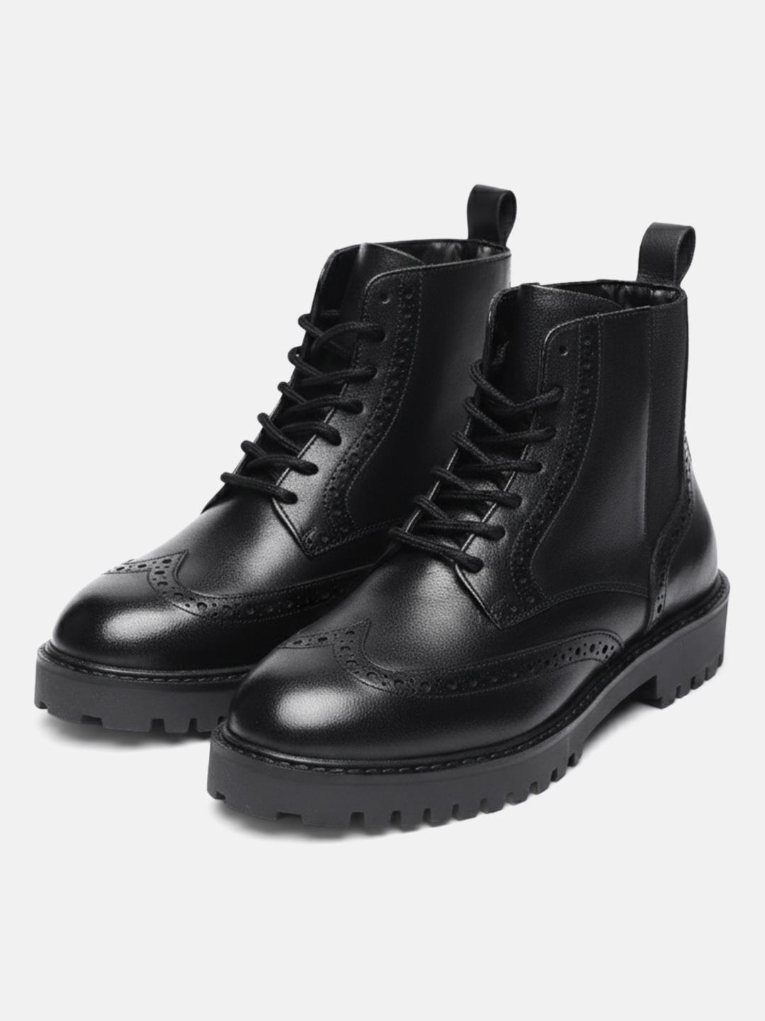 Kenneth Cole Men Textured Leather Chelsea Boots - Image 1