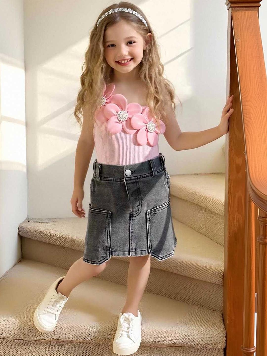Buy Xsole Girls Top With Skirt - - Apparel for Girls
