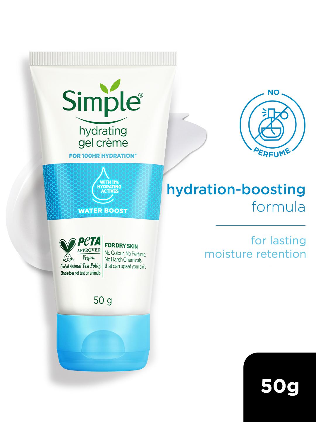 Buy Simple Water Boost Hydrating Gel Creme For Dry & Sensitive Skin With Pentavitin 50g - - Personal Care for Unisex