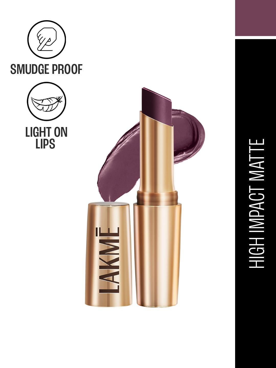 Buy Lakme 9to5 Powerplay Priming Matte Lipstick With Vit E Lasts 16Hr 3.6g Garnet Punch - - Personal Care for Women