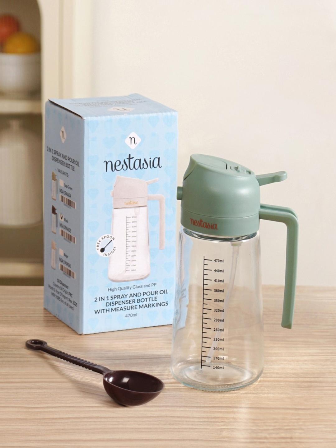 Buy Nestasia Green 2026 Glass Easy To Clean Oil Dispenser - - Home for Unisex