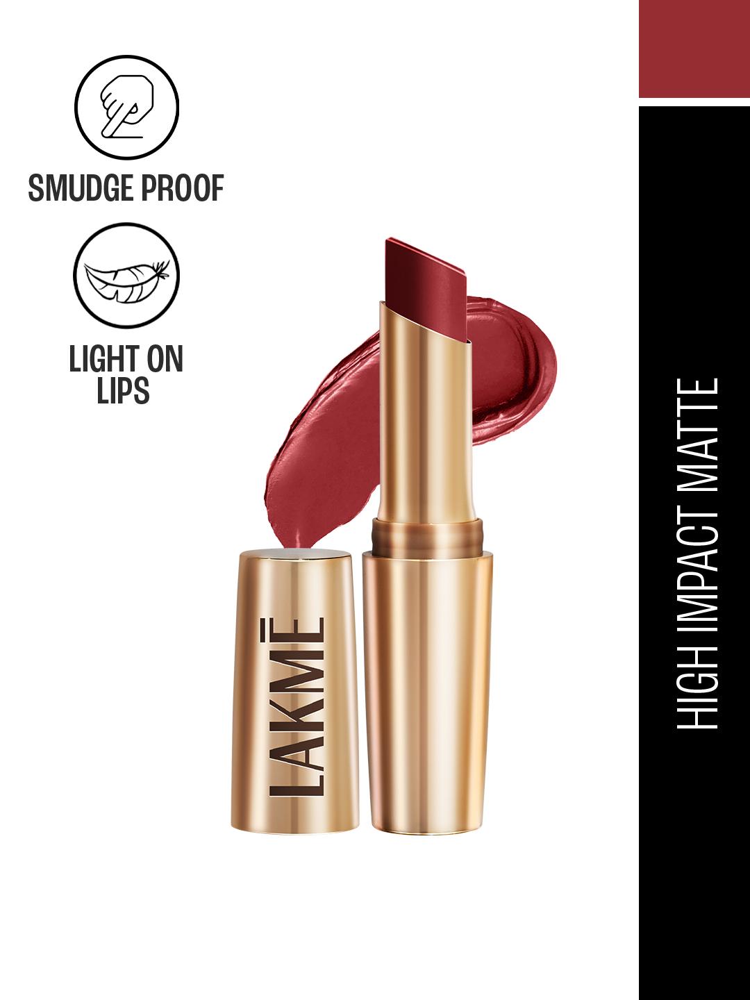Buy Lakme 9to5 Powerplay Priming Matte Lipstick With Vit E Lasts 16Hr 3.6g Cherry Chic - - Personal Care for Women