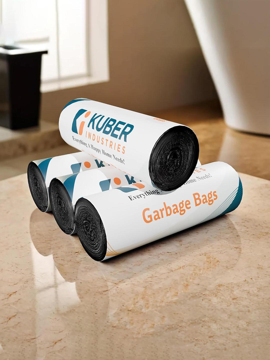 Buy Kuber Industries 4 Roll 120 Pcs Medium Size Black Garbage Bags 21x19 Inch - - Accessories for Unisex