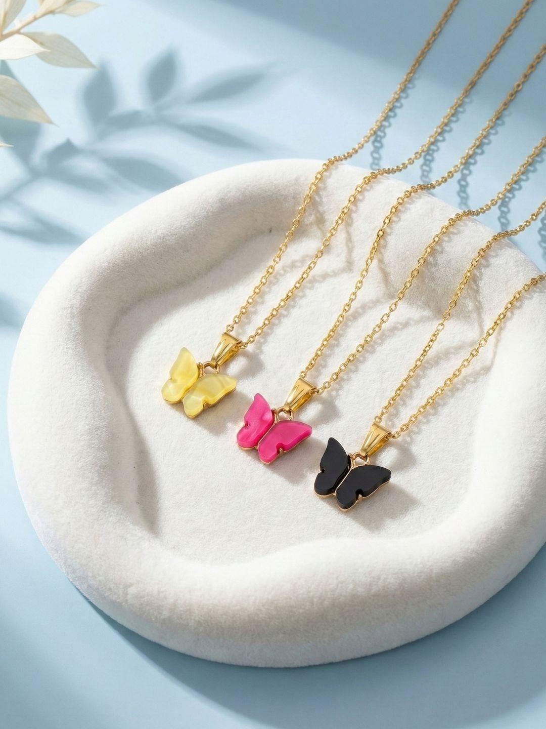 Buy Glitchez Brass Gold Plated Necklace -  - Accessories for Women
