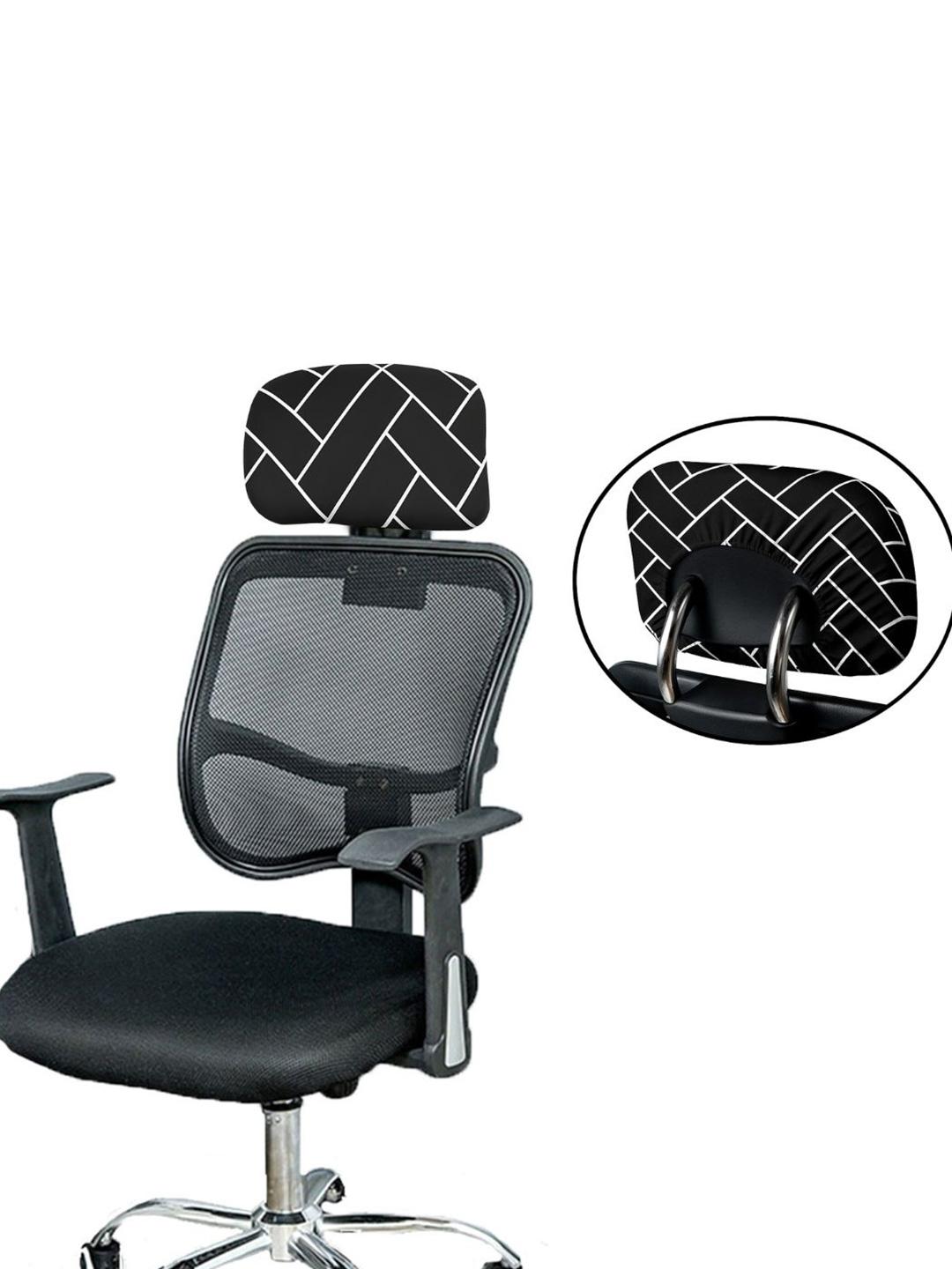 Buy Lazi Black 200 GSM Elastic Boss Chair Headrest Cover -  - Home for Unisex