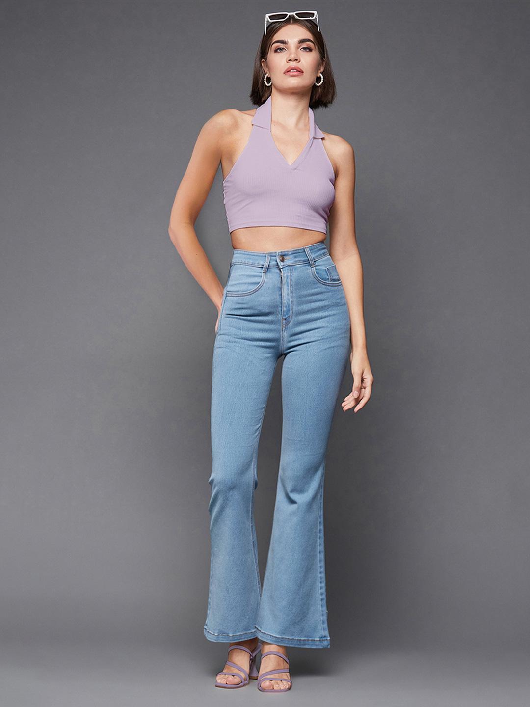 Miss Chase Women Bootcut High-Rise Stretchable Jeans